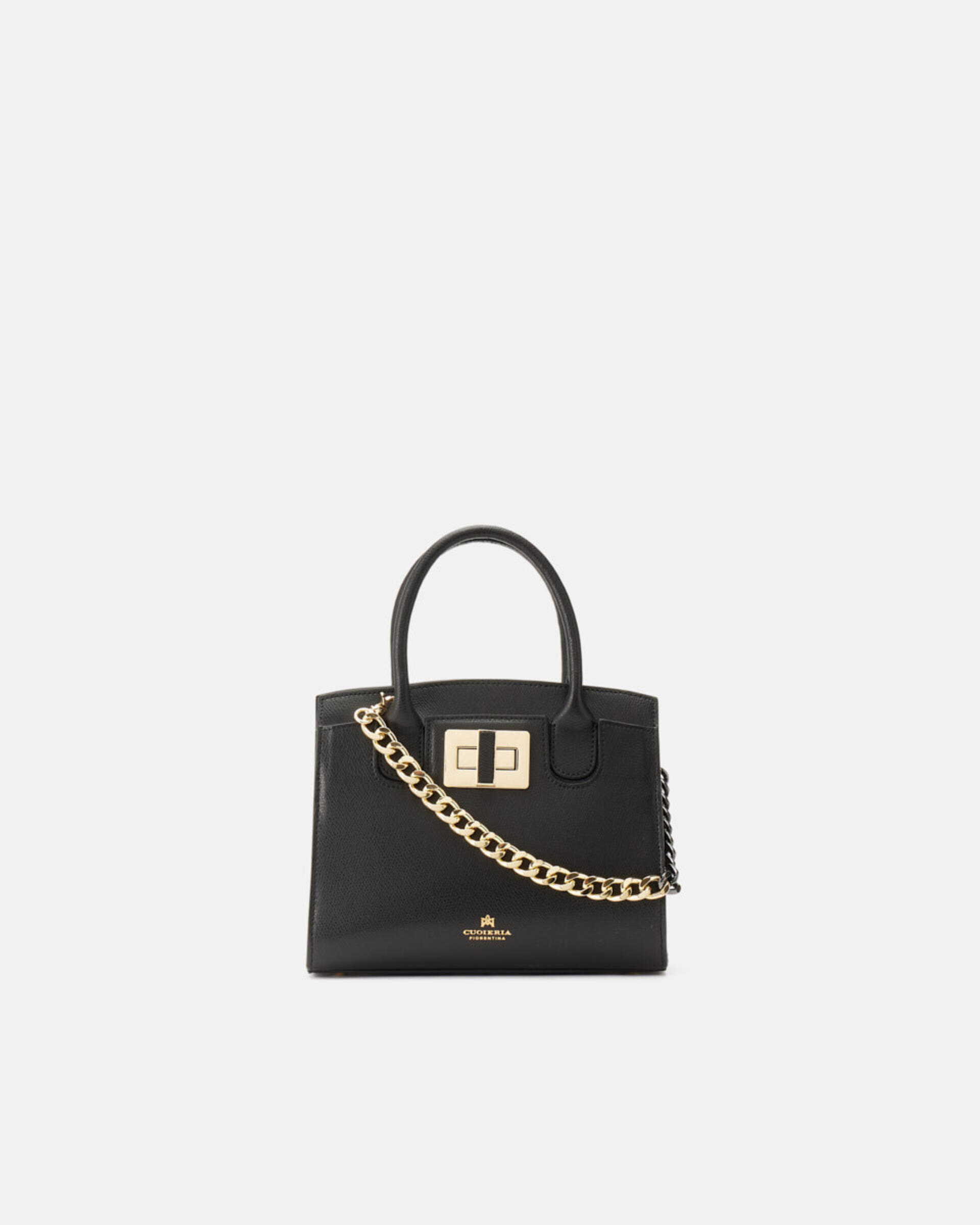 ダイスケ EYELETS TOTE BAG (BLACK) 3098B Small Tote Bag Black | Women's Bags Made In Italy | Cuoieria