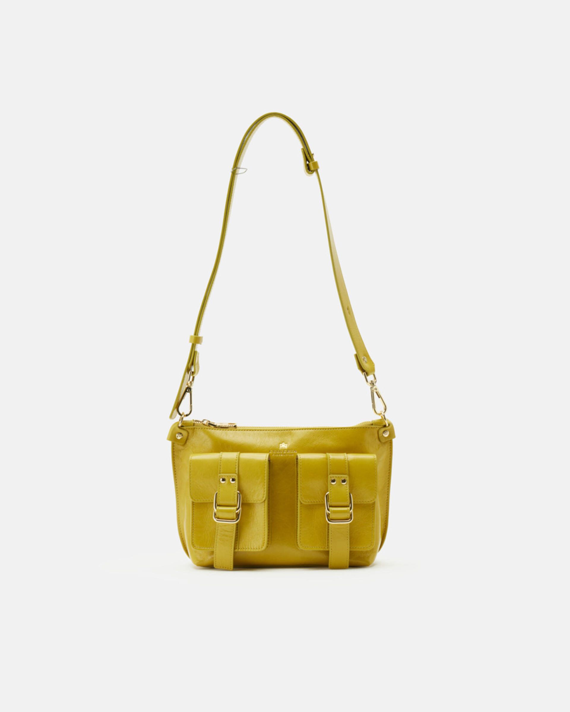 Small Crossbody Acid Green | Bags Made In Italy | Cuoieria 
