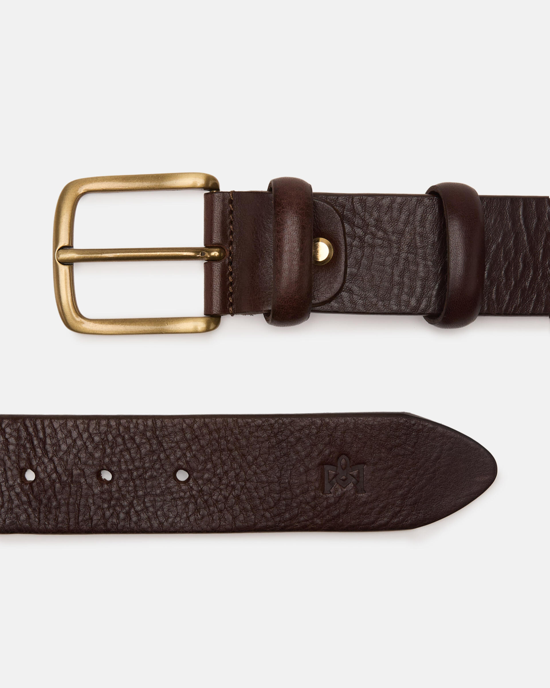 NWT Cuoieria Artigiana Made in Italy leather 85/34 size M belt Brown Leather Grease Natural Leather Belt - Arte Artigiana  main image 2