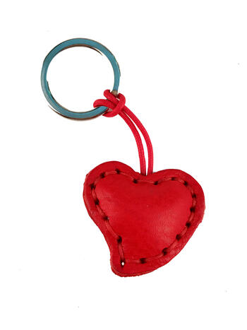 Heart leather keychain  Women's Accessories