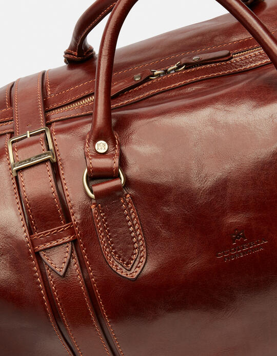 Leather travel bag with two handles  - Luggage | TRAVEL BAGSCuoieria Fiorentina