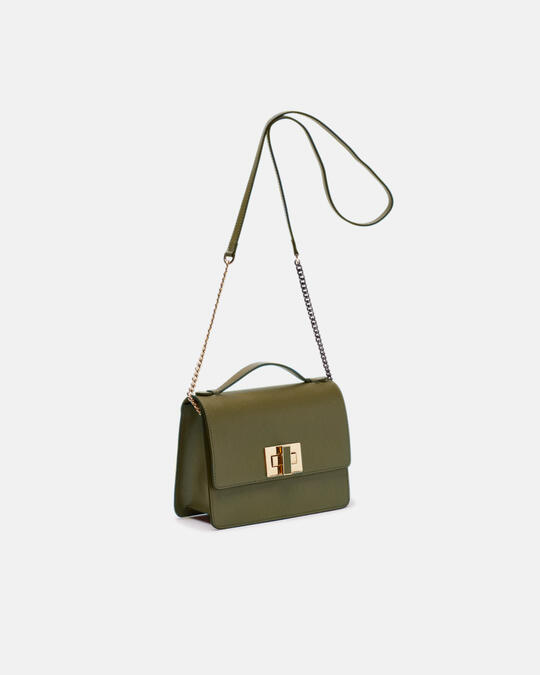 Alice large crossbody clutch model with two-material shoulder strap  - Crossbody Bags - WOMEN'S BAGS | bagsCuoieria Fiorentina