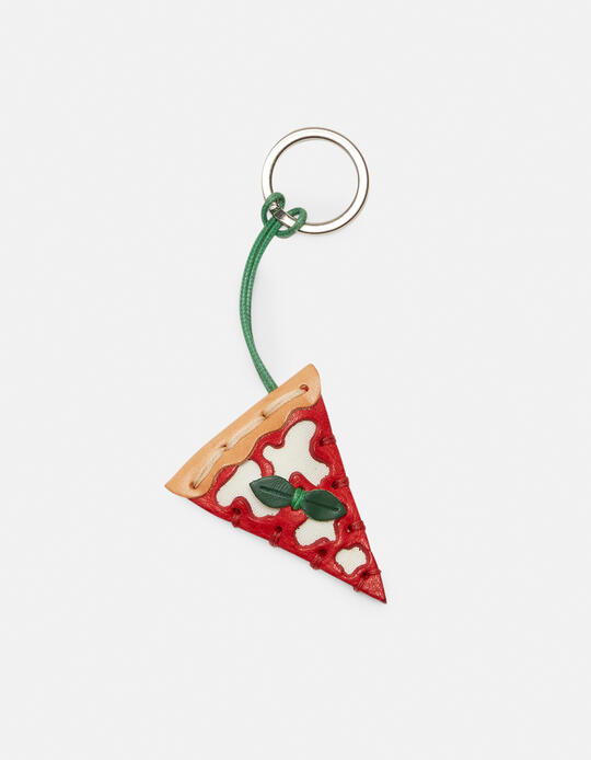 Pizza leather keyring  - Key holders - Women's Accessories | AccessoriesCuoieria Fiorentina