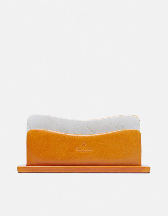 Vegetable tanned leather letter holder  - Office | AccessoriesCuoieria Fiorentina