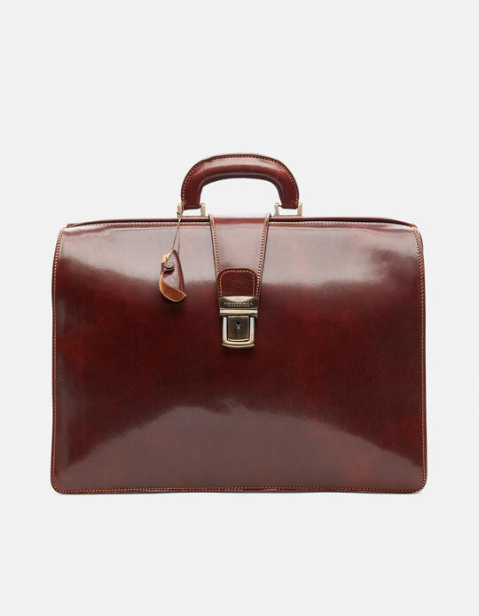 Large classic doctor's bag with unlined interior  - Doctor Bags | BriefcasesCuoieria Fiorentina