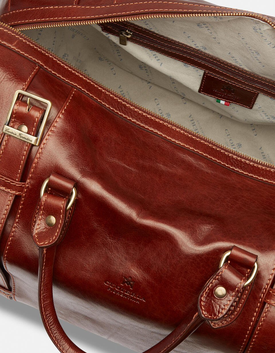 Leather travel bag with two handles - Luggage | TRAVEL BAGS  - Luggage | TRAVEL BAGSCuoieria Fiorentina