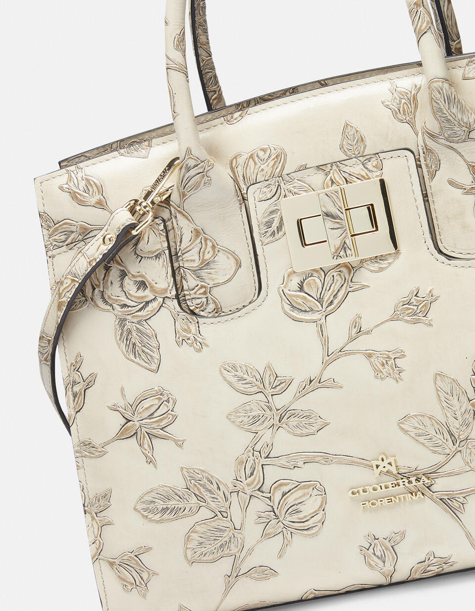 Mimi medium tote bag con dettagli in metallo  - Tote Bag - Borse Donna - Borse - Cuoieria Fiorentina