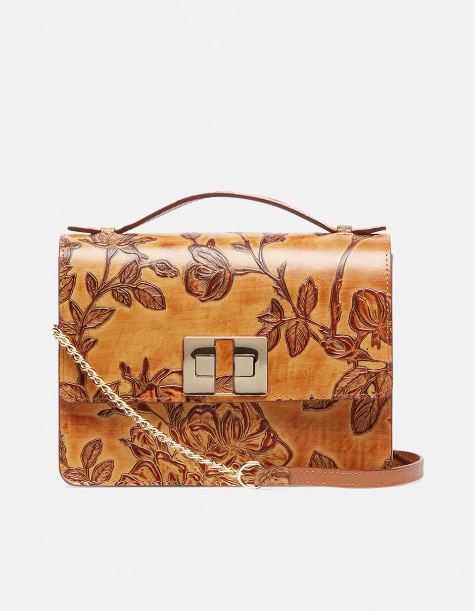 Mimi big crossbodyclutch con tracolla in pelle e metallo  - Pochette - Borse Donna - Borse - Cuoieria Fiorentina