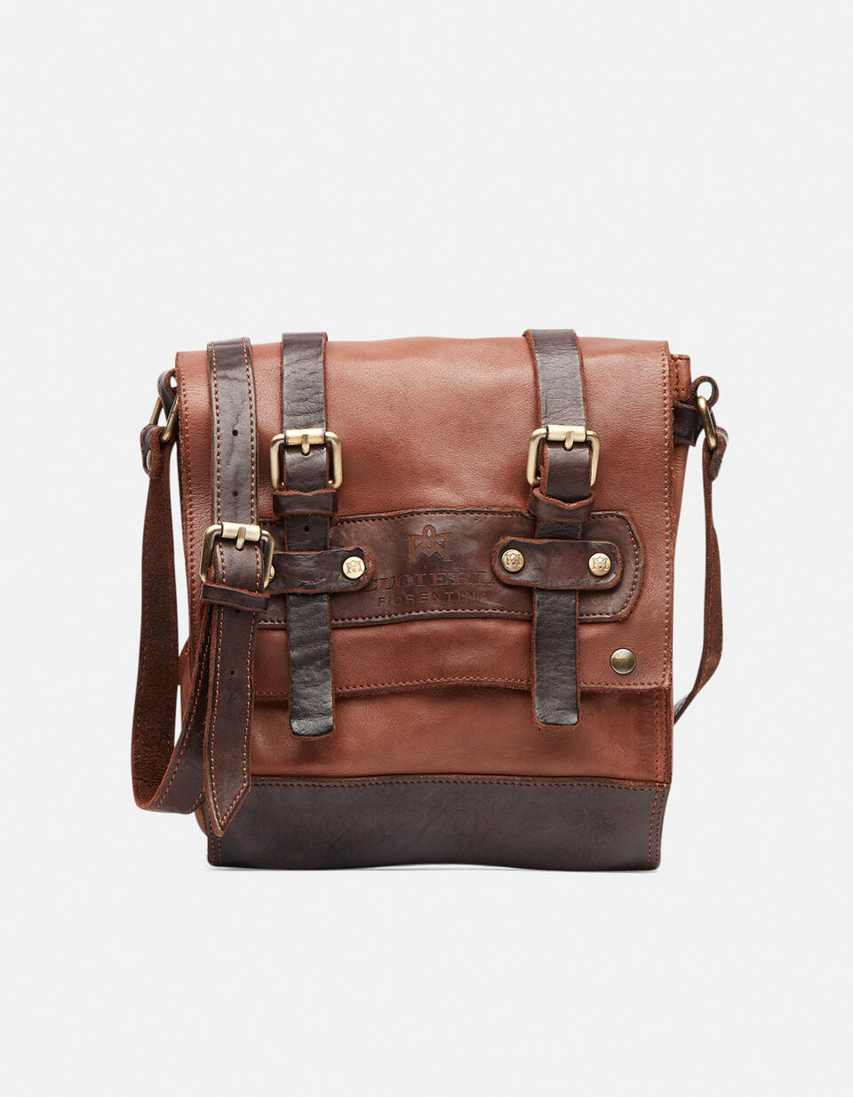 Small flap crossbody  - Crossbody Bags - Men's Bags - Bags - Cuoieria Fiorentina