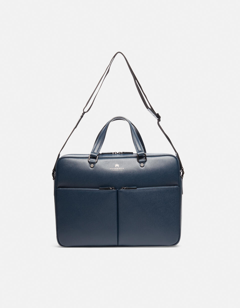 Borsa Class porta computer con doppia tasca in palmellato  - Cuoieria Fiorentina