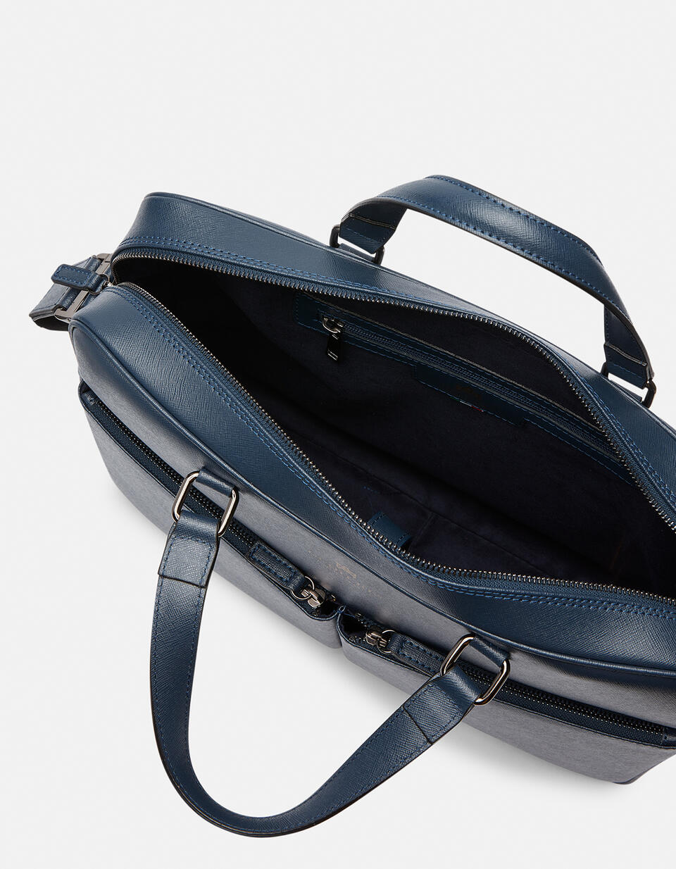 Borsa Class porta computer con doppia tasca in palmellato  - Cuoieria Fiorentina