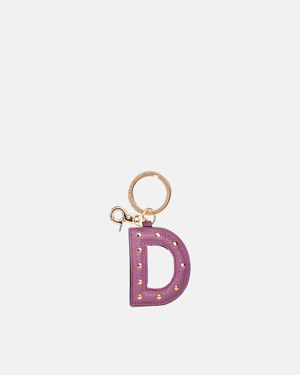 Portachiavi lettera D  - Portachiavi Donna - Accessori Donna - Accessori - Cuoieria Fiorentina