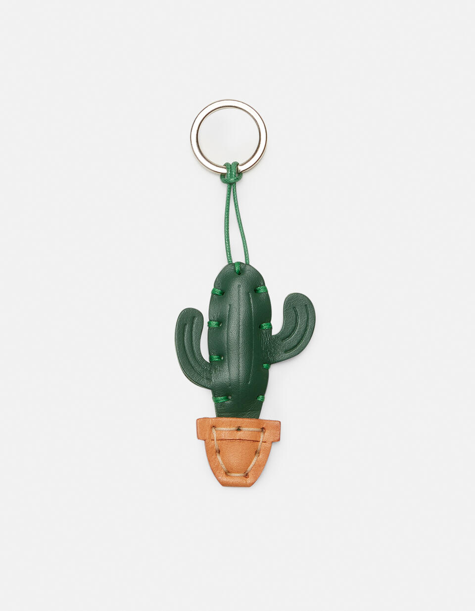 Cactus Leather key ring  - Key Holders - Women's Accessories - Accessories - Cuoieria Fiorentina