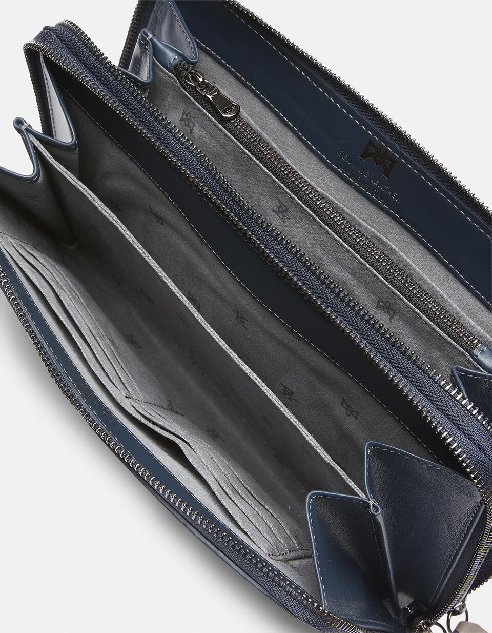 Double zip pouch  - Women's Wallets - Men's Wallets - Wallets - Cuoieria Fiorentina