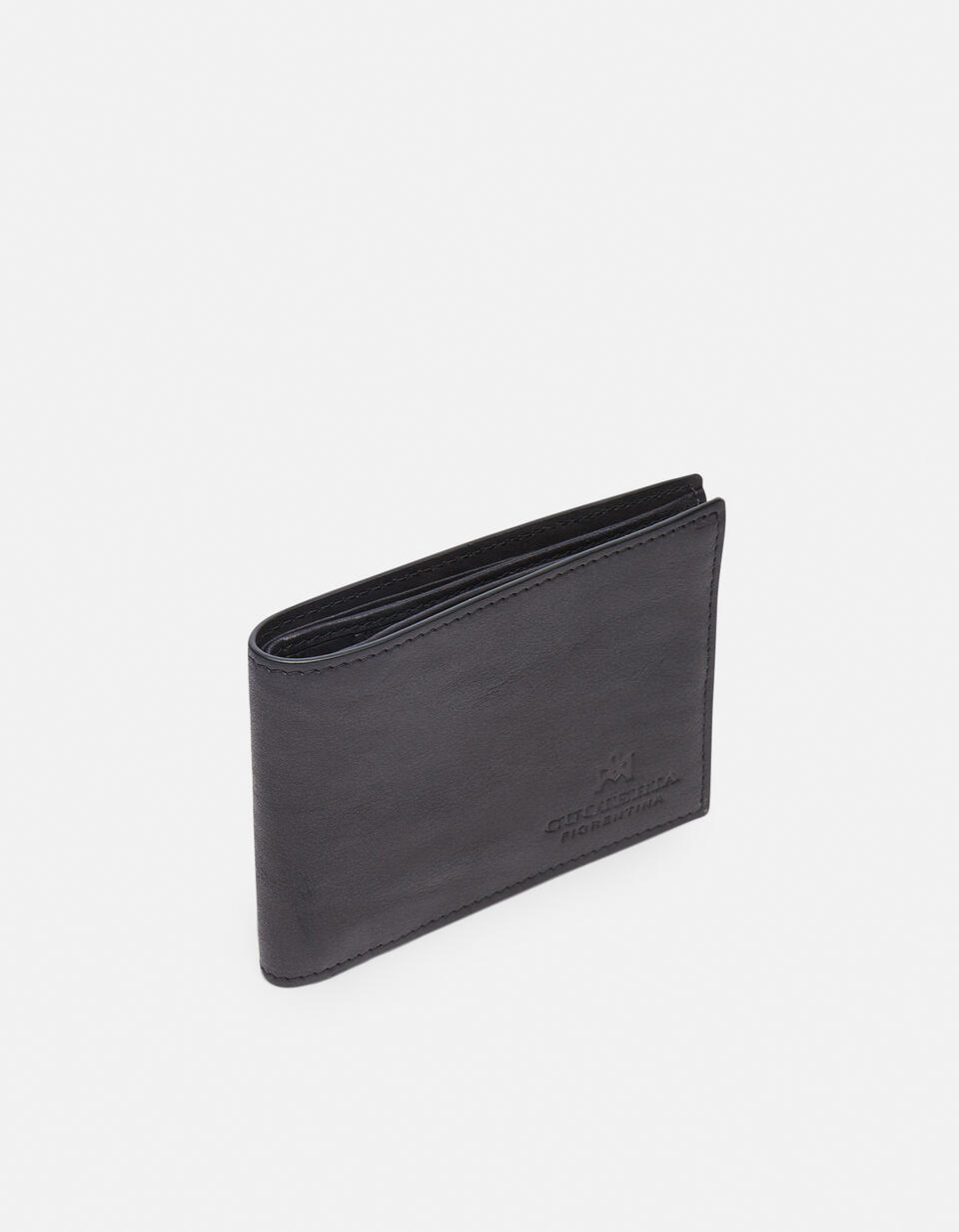 Portafoglio classico slim Bourbon effetto delavé  - Portafogli Donna - Portafogli Uomo - Portafogli - Cuoieria Fiorentina