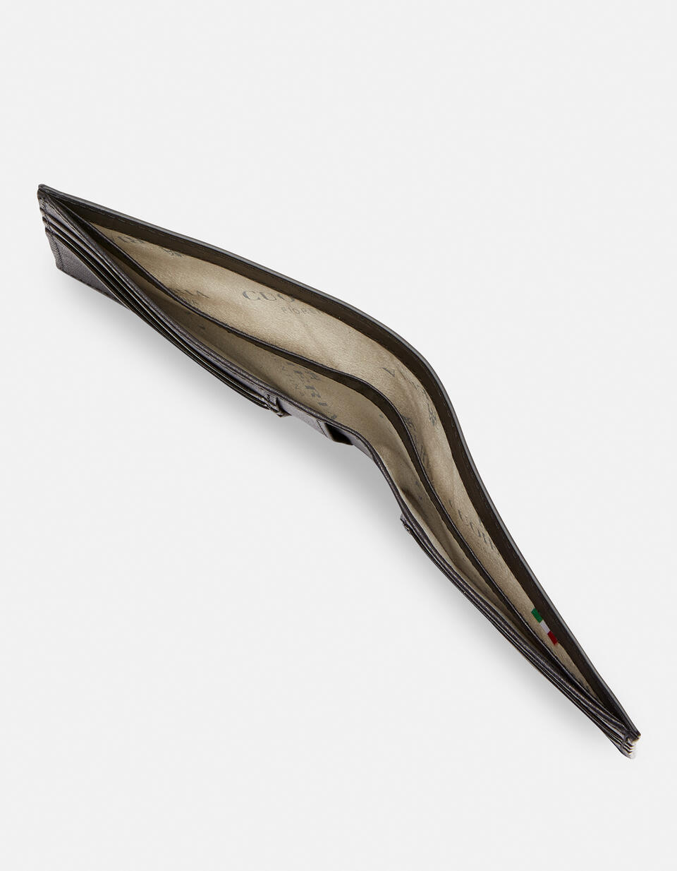 Portafoglio classico slim Bourbon effetto delavé  - Portafogli Donna - Portafogli Uomo - Portafogli - Cuoieria Fiorentina