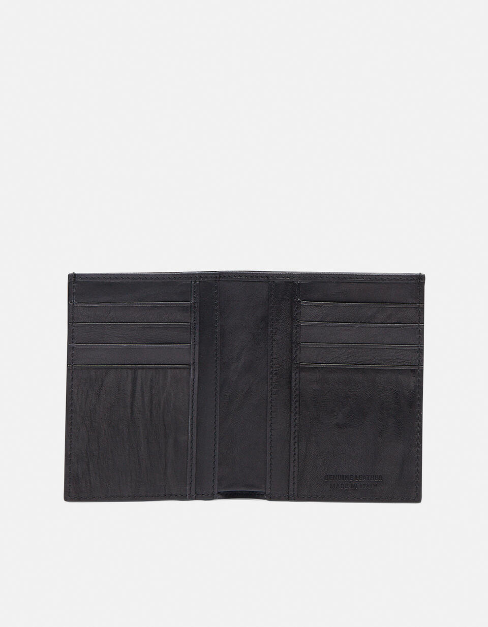 Portafoglio verticale slim Bourbon in pellame sfumato  - Portafogli Donna - Portafogli Uomo - Portafogli - Cuoieria Fiorentina