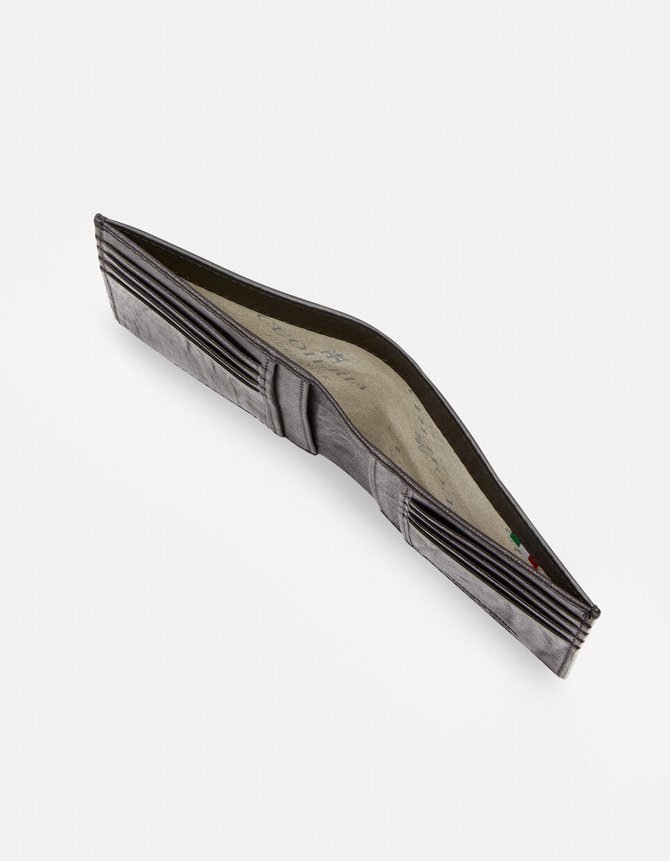 Portafoglio verticale slim Bourbon in pellame sfumato  - Portafogli Donna - Portafogli Uomo - Portafogli - Cuoieria Fiorentina