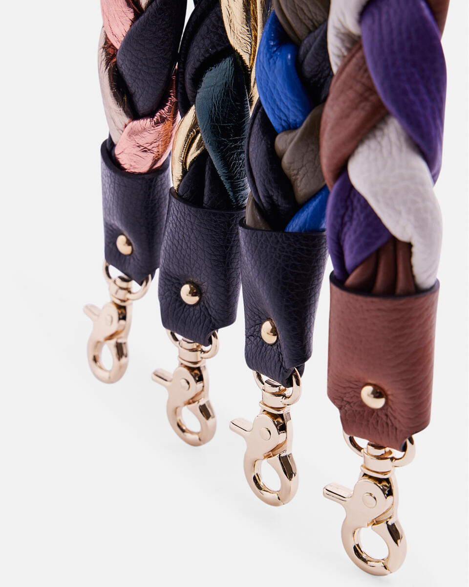 Tracolla intrecciata 3 colori  - Crossbody Bags - Women's Bags - Bags - Cuoieria Fiorentina