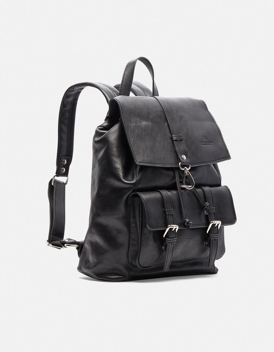 tan leather backpack