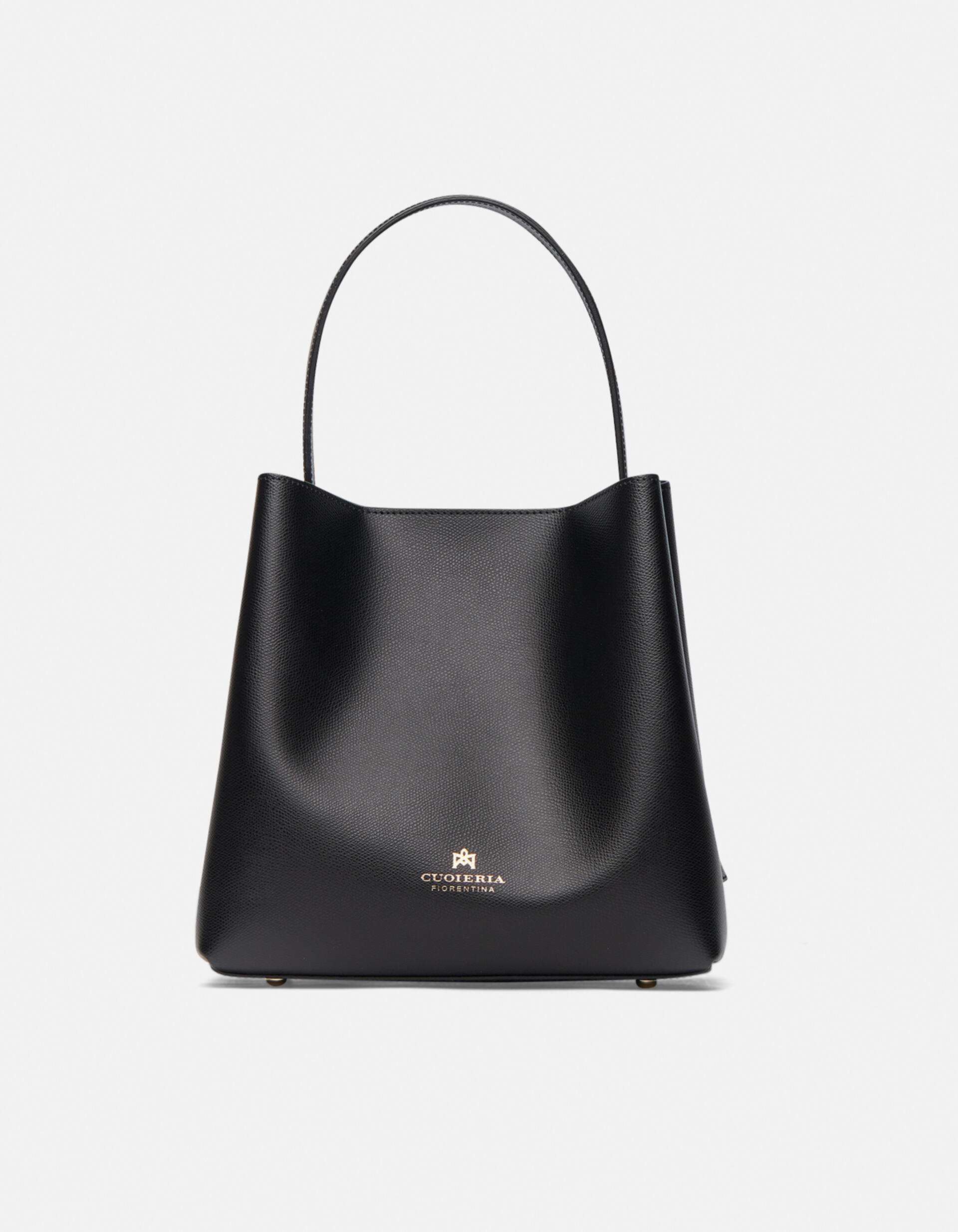 Bucket Bag Nero | Women's Bags Made In Italy | Cuoieria Fiorentina
