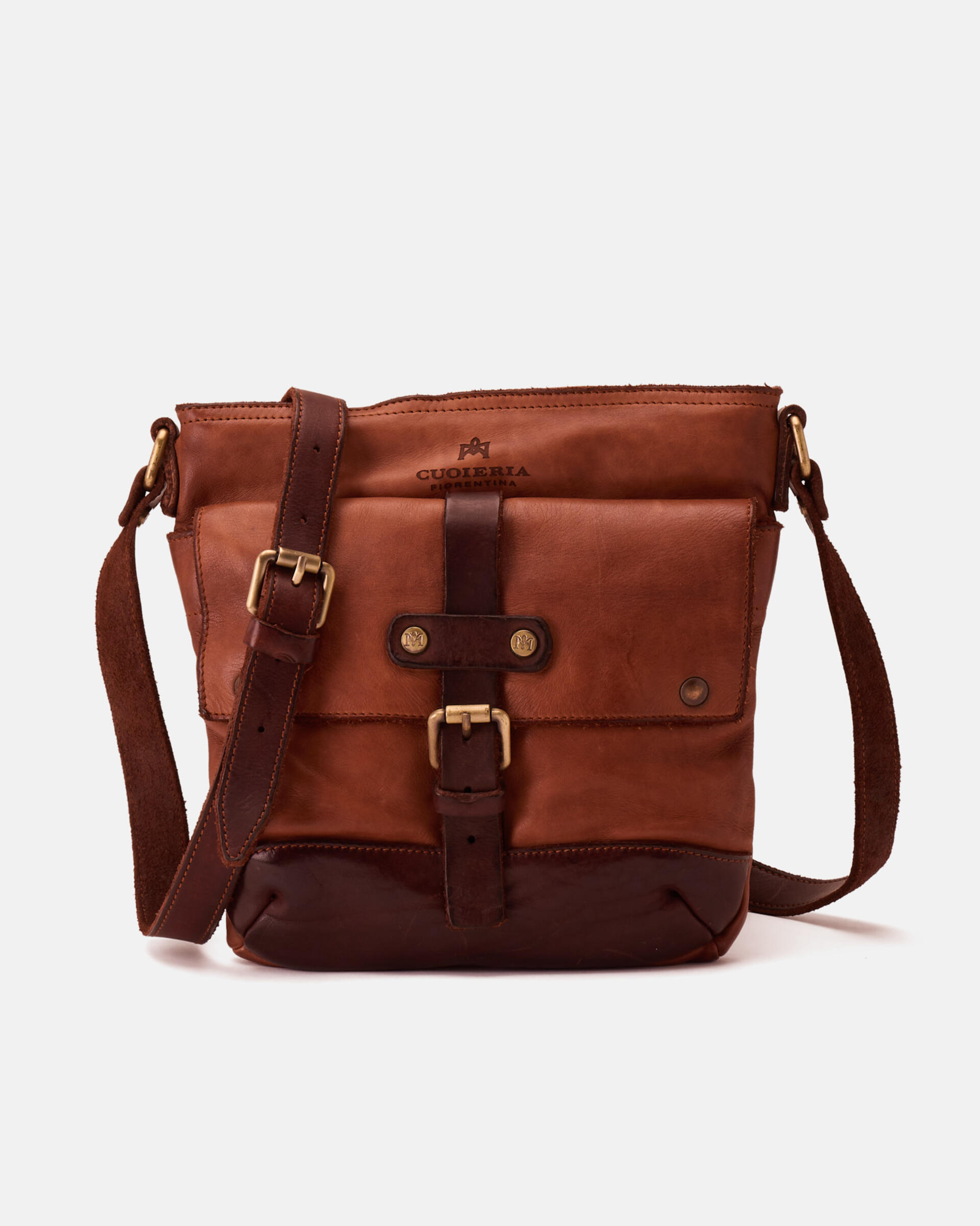 Small Crossbody Burned | Men's Bags Made In Italy | Cuoieria