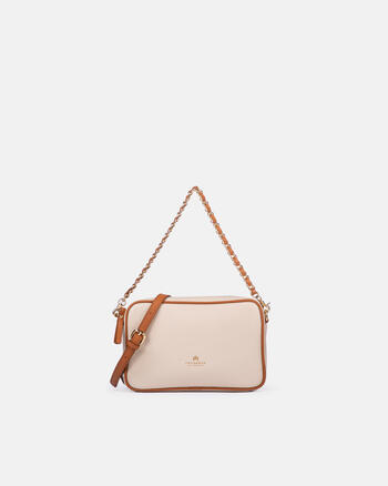 Small 'velvet' shoulder bag with two    straps  WOMEN'S BAGS
