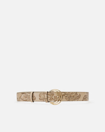 ベルト FEDERICA TOSI Woman Belt Beige FTI24CT04 FANGO ORO FF Belt Leather Beige | Fendi