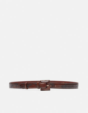 Belt with banded buckle  
