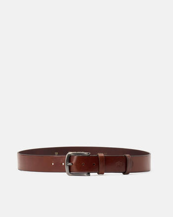 Seamless Belt Dark Brown | Men Belts Made In Italy  display picture 2