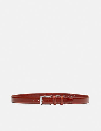 Cintura elegante in pelle con punta quadra alta 3,5 cm  CINTURE UOMO