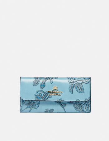 Large bifold wallet in printed leather  Woman Collections