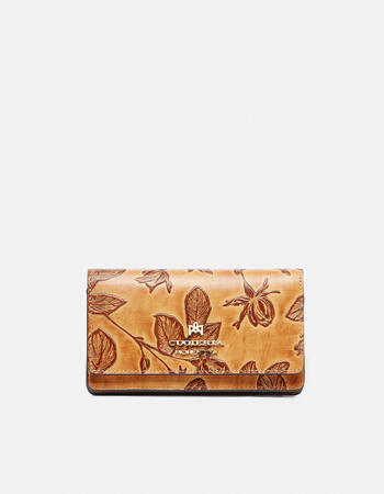 Mimì clutch wallet in printed calfskin  
