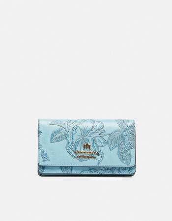 Mimì clutch wallet in printed calfskin  Women's Wallets
