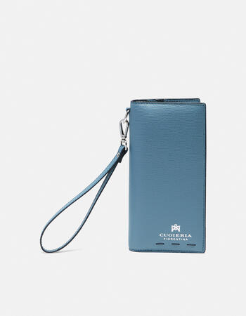 Vertical credit card holder withcoin case and zip cloud 
