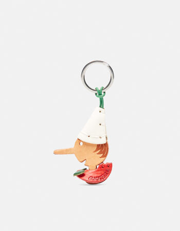 Pinocchio leather keyring  Men's Accessories