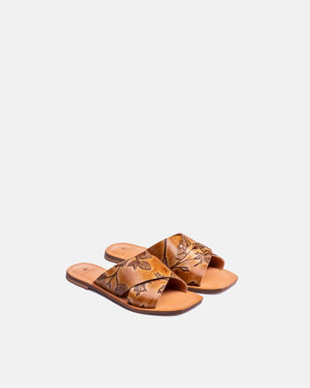 Mimì crossed leather sandals  