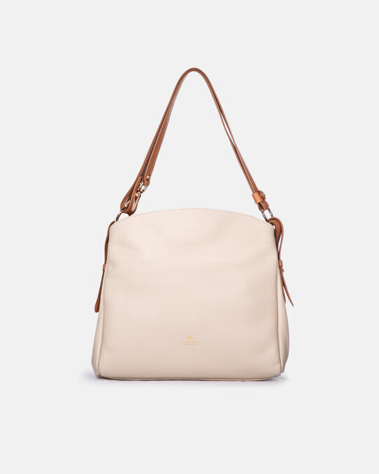 Large shoulder bag with shoulder strap BEIGEFLAKE - Shoulder Bags - WOMEN'S BAGS | bagsCuoieria Fiorentina