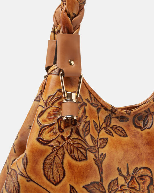 Mimì Shoulder bag with double braided handles Mimì BEIGE - Women Bestseller | BestsellerCuoieria Fiorentina
