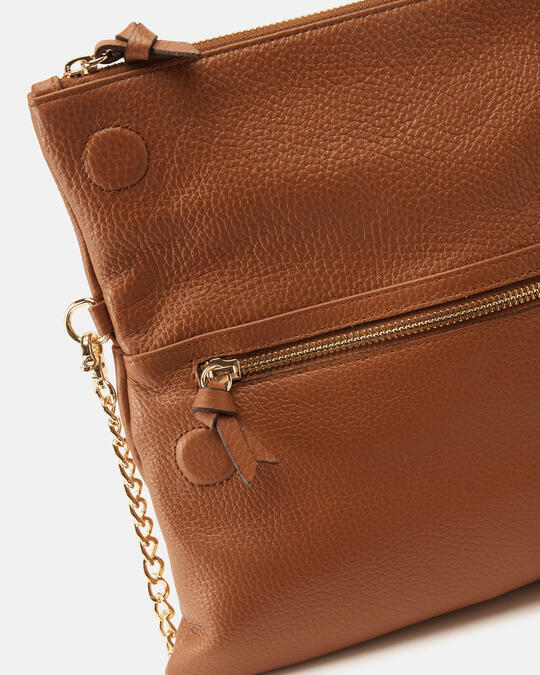 Shoulder bag with two straps CARAMEL - Crossbody Bags - WOMEN'S BAGS | bagsCuoieria Fiorentina