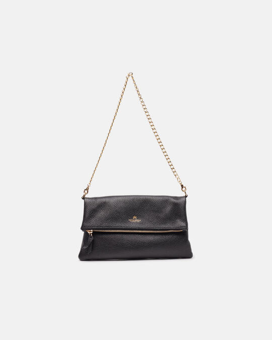 Shoulder bag with two straps NERO - Crossbody Bags - WOMEN'S BAGS | bagsCuoieria Fiorentina