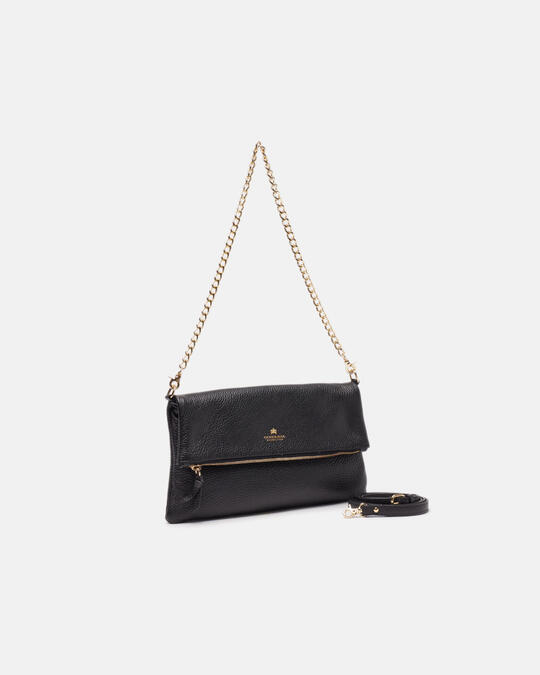 Shoulder bag with two straps NERO - Crossbody Bags - WOMEN'S BAGS | bagsCuoieria Fiorentina