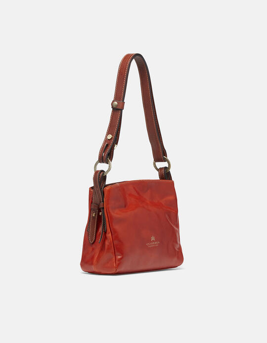 Tokyo leather shoulder bag ARANCIOBICOLORE - Shoulder Bags - WOMEN'S BAGS | bagsCuoieria Fiorentina