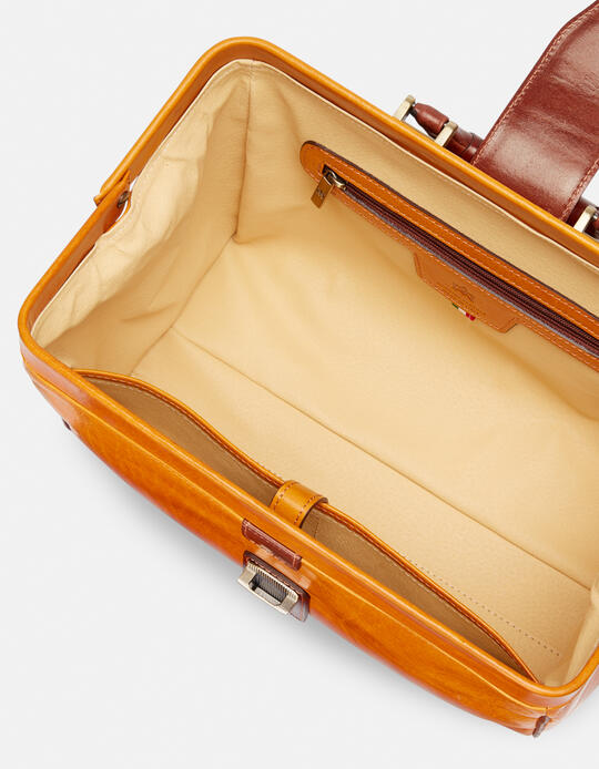 Small leather doctor's bag GIALLOBICOLORE - Doctor Bags | BriefcasesCuoieria Fiorentina