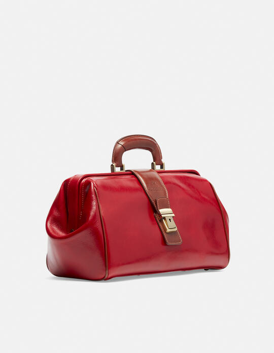Small leather doctor's bag ROSSOBICOLORE - Doctor Bags | BriefcasesCuoieria Fiorentina