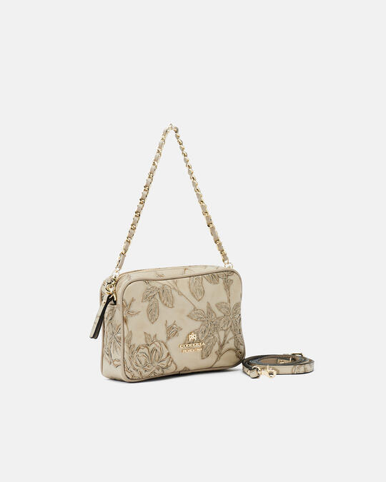 Mini shoulder bag with two shoulder straps Mimì TAUPE - Crossbody Bags - WOMEN'S BAGS | bagsCuoieria Fiorentina
