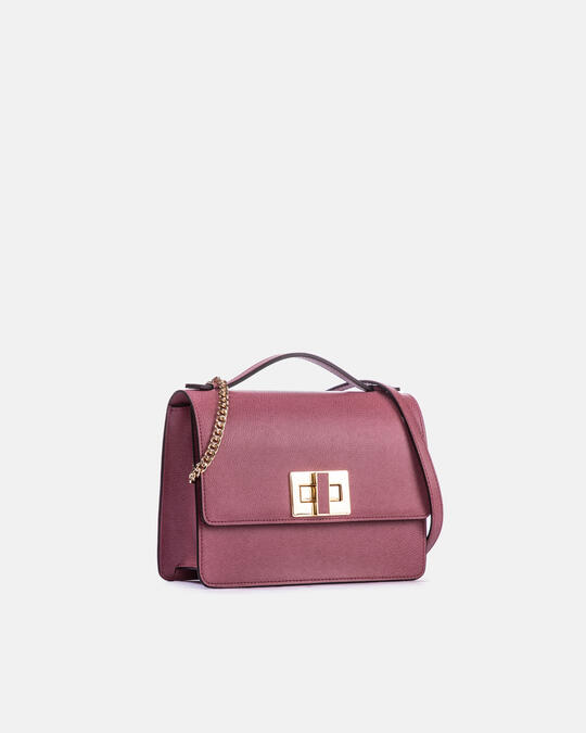 Alice large crossbody clutch model with two-material shoulder strap HEATHER - Crossbody Bags - WOMEN'S BAGS | bagsCuoieria Fiorentina
