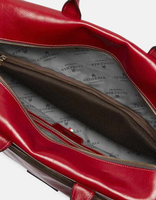 Tokyo small weekender bag ROSSO - Luggage | TRAVEL BAGSCuoieria Fiorentina