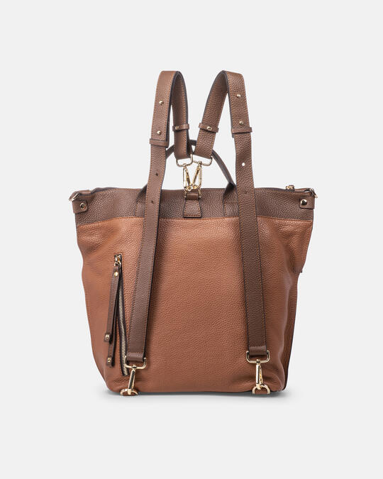 Backpack CARAMELNOCCIOLA - leather backpacks - WOMEN'S BAGS | bagsCuoieria Fiorentina