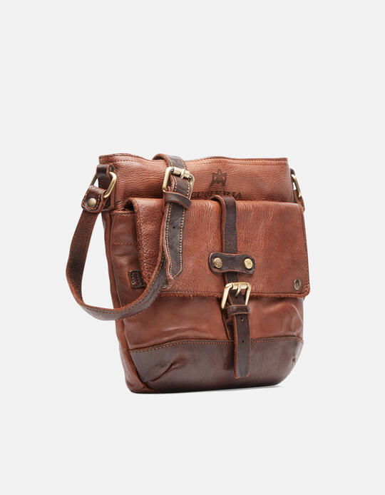 Millennial small bag in natural leather BRUCIATO - Crossbody Bags - MEN'S BAGS | bagsCuoieria Fiorentina